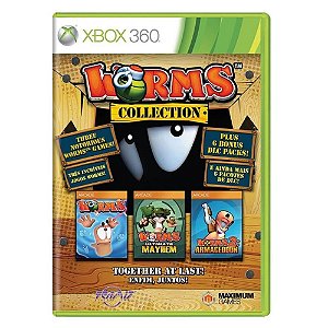 Jogo Worms Collection Xbox 360 Usado