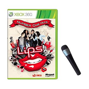 Jogo Lips Number One Hits + 1 Microfone S/Fio Xbox 360 Usado