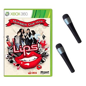 Jogo Lips Number One Hits+ 2 Microfones S/Fio Xbox 360 Usado