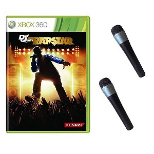 Jogo Def Jam Rapstar + 2 Microfones Sem Fio Xbox 360 Usado