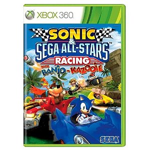 Jogo Sonic Sega All-Stars Racing e Banjo Xbox 360 Usado