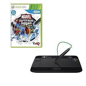 Jogo Marvel Super Hero Squad Comic Combat + Game Tablet UDraw - Xbox 360 - USADO