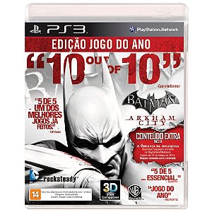 Jogo Batman Arkham City Edição Jogo do Ano PS3 Usado