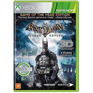 Jogo Batman Arkham Asylum GameYearEd Xbox360 Usado S/encarte