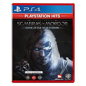 Jogo Sombras de Mordor Ed. Jogo do Ano PH PS4 Novo