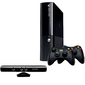 Xbox 360 Super Slim 4GB 2 Controles Kinect Usado