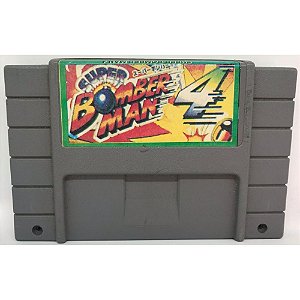 Jogo Bomber Man 4 PR Super Nintendo Clássico Usado