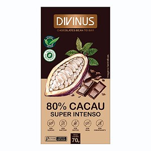 Chocolate 80% Cacau Super Intenso