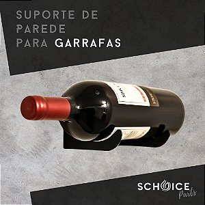 Suporte Para Garrafas De Vinho Schoice Adega 10 Peças Preto Preto