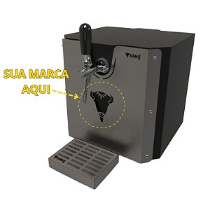 Chopeira a Gelo Gabinete em Aço - Barril externo até 50 litros (Serpentina em INOX 304)