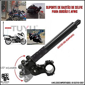 Suporte de bastão de Selfie Para Guidão de Moto e Bike