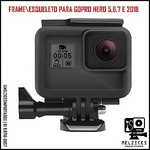 Suporte Armação/Frame Para GoPro 2018, 5, 6 e 7 Black