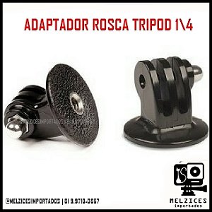 Adaptador Rosca Tripod 1/4" para Câmeras GoPro e Similares