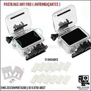 Pastilhas Anti-Fog ou Anti-Embaçantes para Câmeras de Ação