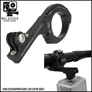 Suporte de Guidão Alongado em Alumínio Para GoPro e Similares