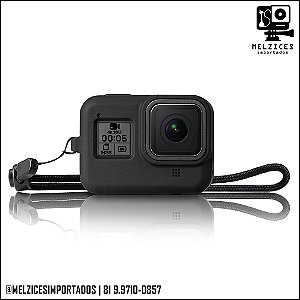 Case em Silicone Para GoPro 8 (PRETA)