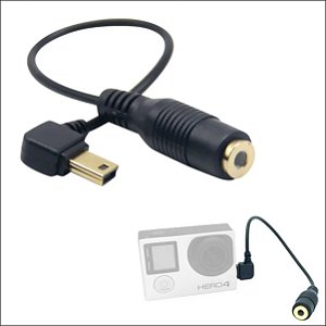 Cabo adaptador de microfone P2 Para GoPro 3, 3+ e 4