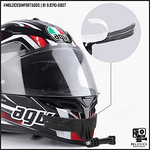 Suporte Para Queixo de Capacete Com Adesivo