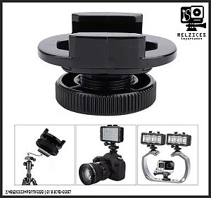 Adaptador GoPro e Similares com SAPATA e parafuso 1/4 Para Câmeras DSLR e afins