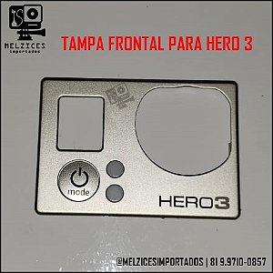 Tampa + Botão Frontais de Reposição GoPro 3