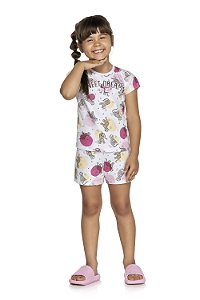 Pijama Infantil Feminino Gatinho Galáctico Elian