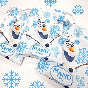 5 Sacolinhas Luxo 18cm x 25cm Frozen