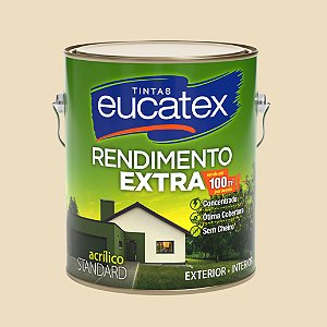 Tinta Acrílica Rendimento Extra Areia 3.6LT Eucatex