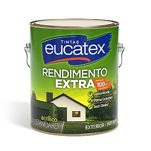 Tinta Acrílica Rendimento Extra Branco 3.6LT Eucatex