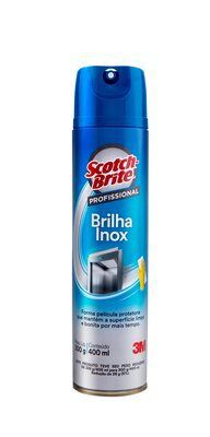 Scotch-Brite™ Brilha Inox 3M™ 400ml para Limpeza Profissional