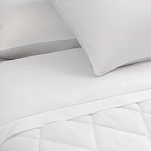 Jogo De Cama Buddemeyer Queen Percalle Branco