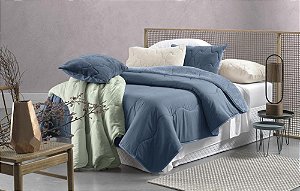 EDREDOM ALT BLEND CONFORT SHERPA 150X220 AZUL