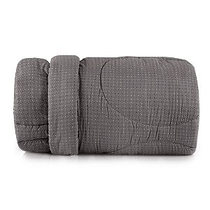 EDREDOM ALT TOQUE ACETINADO 240X260 PLAY PRETO