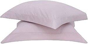 Fronha Buddemeyer Basic Percalle com Abas 50/70 Rosa