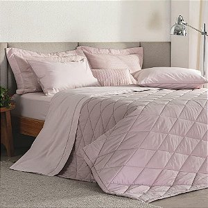 Edredom Buddemeyer Basic Percalle Queen 250/240 Cor Rosa