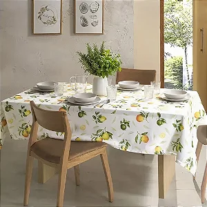 Toalha De Mesa Dol Clean Athenas Estampado 140X140 Isa 4 Lugares Limpa Fácil