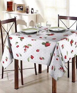 Toalha De Mesa Dol Clean Athenas Estampado 140/140 Iolanda 4 Lugares Limpa Fácil
