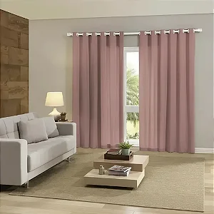Cortina Bella Janela Rustica 360X250 Muralle Vermelho
