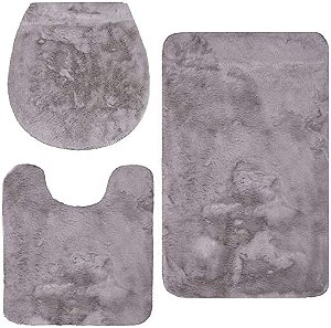 JG BANHEIRO JOL ASPEN 3PCS CINZA