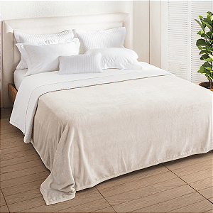 COBERTOR BUD ASPEN QUEEN 240/250 COR MARFIM