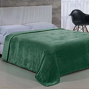 COBERTOR NIA TOQUE DE SEDA NC 150X220 VERDE SELVA SOLTEIRO