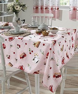 Toalha De Mesa Dol Clean Athenas Ivana 2 140X140 4 Lugares Limpa Fácil