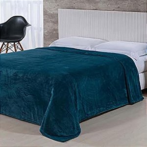 Cobertor Niazitex Toque De Seda 220X240 Petroleo Queen