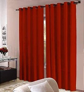 CORTINA BECADECOR VENEZA 260X170 5684 VERMELHO