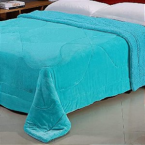 EDREDOM NIA CAPETOWN CASAL 180X220 MENTA