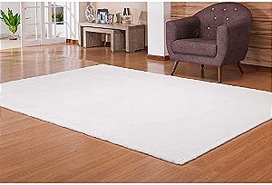TAPETE NIA PELE BANGOR 150X200 BRANCO