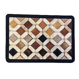 TAPETE NIA BOUCLE GEOMETRICO 45X65 BEGE