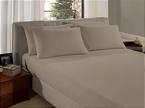 LENCOL SUL PREMIUM CASAL LISO MARZIPAN