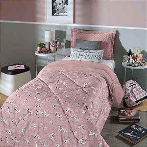 EDREDOM HDR PLUSH INOVE EST SOLT 160X235 DALMATAS