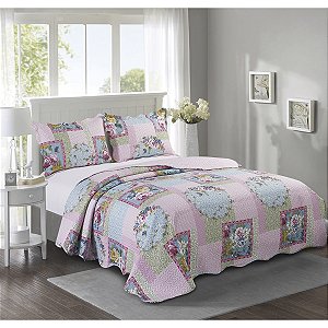 KIT COLCHA CAM EVOLUTION CASAL LILIUM 3PÇS