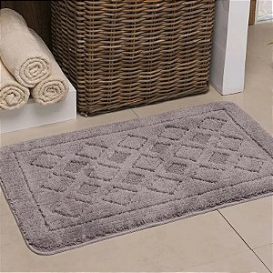 TAPETE BANHEIRO NIA STANFORD 40X60 CINZA